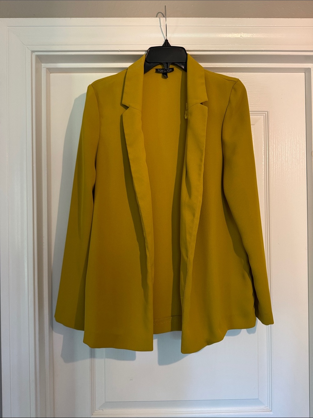 TopShop gold women’s lightweight blazer, US 8